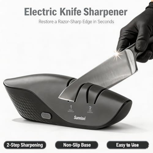 Pro Electric Knife Sharpener 2-stage 3m Diamond Abrasive