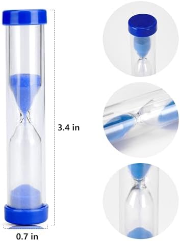 48PCS 1 Min Sandglass Hourglass Timer One Minute Plastic Sand Watch Clock for Home Kitchen Games Office