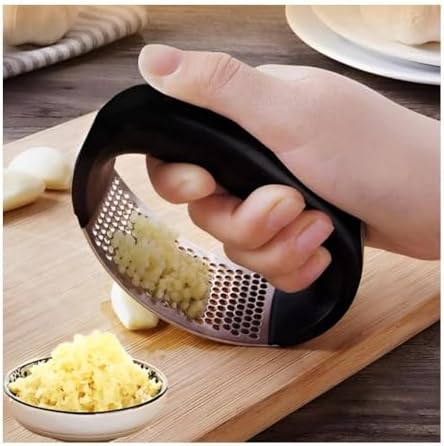 Garlic Crusher & Ginger Crusher Combo, Manual Garlic Press Stainless Steel, Pack of 2 (Multicolor)