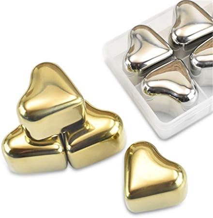 Stainless Steel Square Shaped Whiskey Stones Set Reusable Chilling Rocks Ice Stones Gift for Whiskey Lovers