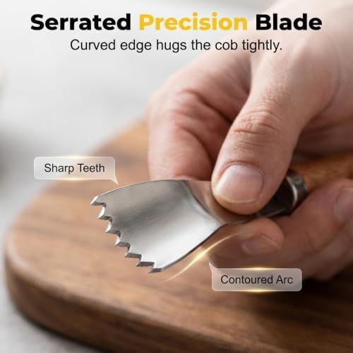 2026 New Corn Cob Peeler Serrated Stainless Steel Corn Stripper Tool