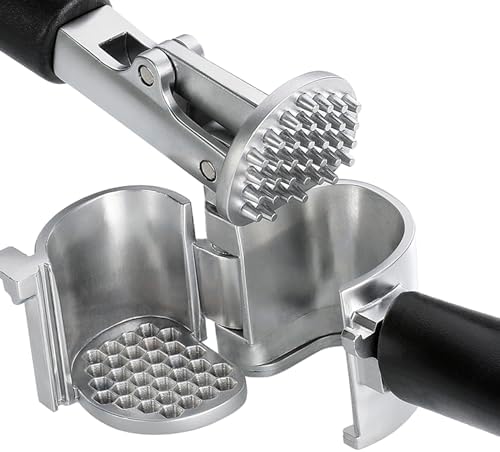 Küchenprofi Stainless Steel Garlic Press with Non-Stick Coating, 8.5" x 2.4"
