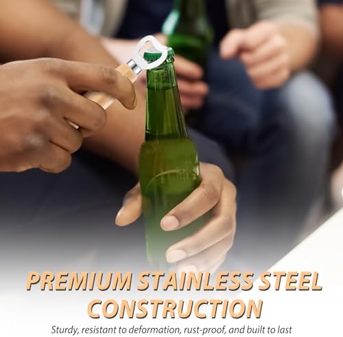 24pcs Bottle opener Beer Opener with Wooden Handle for engraving Cider Wine Bottle Opener Party Wedding Gifts