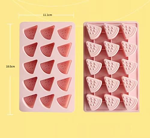 Watermelon Ice Cube Trays,Fruits Silicone Ice Trays,Ice Molds (Watermelon)