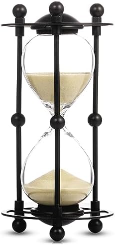 15 Minute Sand Timer, Decorative Hourglass with Apricot Sand