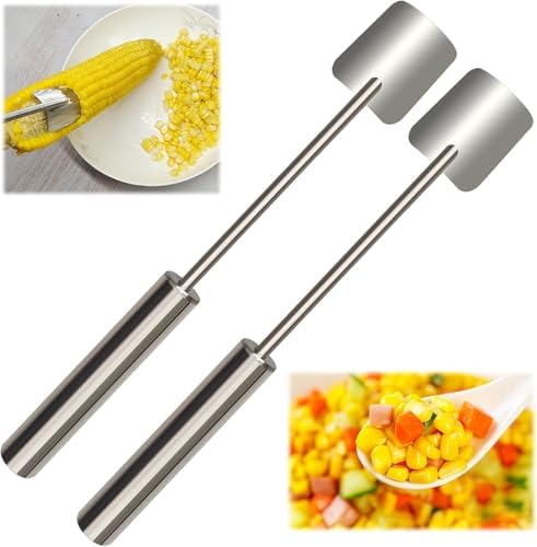 enttgo Corn Peeler,corn stripper for corn on the cob, Corn Cob Remover, Corn on the Cob Stripper, Suitable for Home Kitchens, Outdoor Dining (2 PCS)