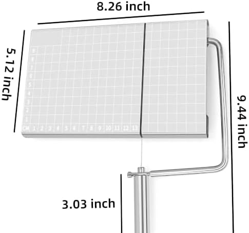 Stainless Steel Cheese Cutting Board With Wire Cheese Slicer Cutter