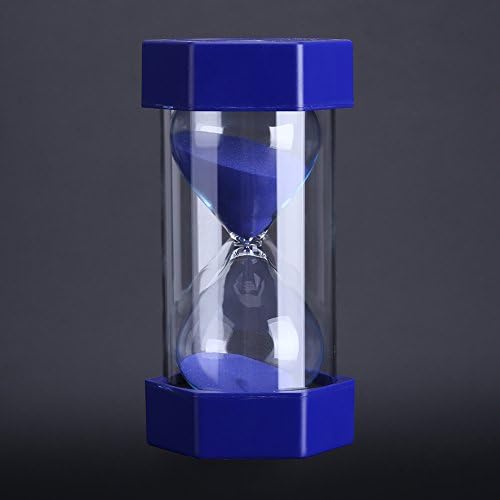 Decorative Hourglass Sand Timer Set, 1-30 Minute, Green Glass, Time Management Tool for Home Office Desk Decor, Modern Kitchen Timer