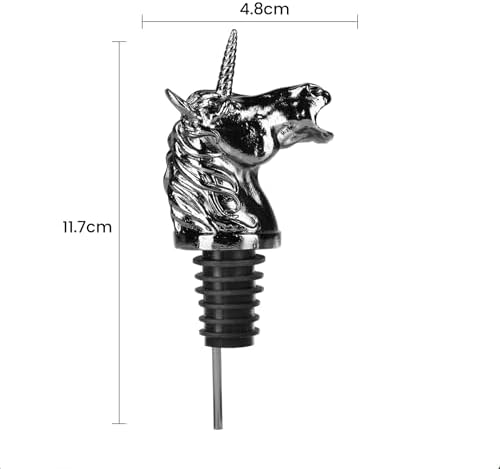 Pour People's Market Unicorn Wine Aerator - Decanter Pour Spout - Wine Accessories - Red Wine - Liquor - Great for Halloween and Wine Parties - Unique Goth or Christmas Gift for Wine Lovers