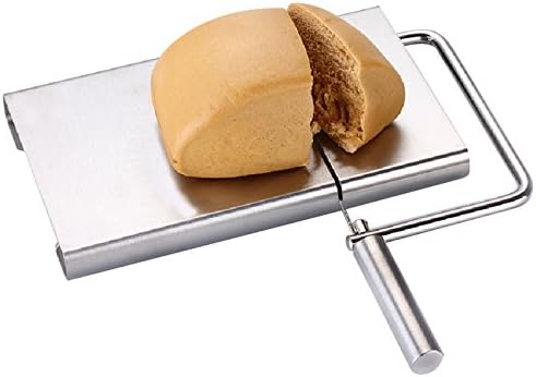 Create idea Practical Stainless Steel Wire Cutting Cheese Slicer Butter Board Kitchen