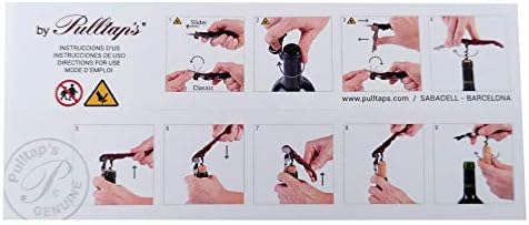 Pulltap's Genuine Collection Maritime 900 Waiter's Corkscrew – Double-Hinged Wine Key with Sliding Foil Cutter – Patented Design – Made in Spain – Nautic Ancora