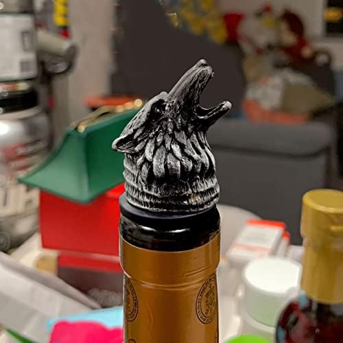 Wine Aerator Pourer Stainless Steel Wine Bottle Pourer & Stopper, Wolf