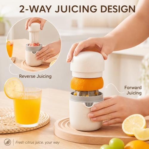 Manual Citrus Juicer Cup for Lemons, Oranges and Limes