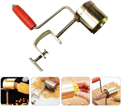 DOITOOL Corn Stripping Tool Hand Corn Sheller Iron Corn Stripper Cutter Cob Corn Peeler Corn Thresher Slicer for Home Kitchen with Serrated