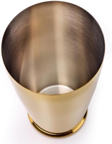 Barfly Cocktail Shaker with Weighted Bottom, Deluxe 28 oz, Gold
