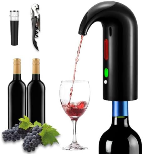 Automatic One-Touch Electric Wine Aerator Pourer and Wine Decanter