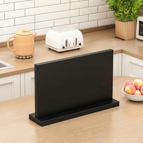 THMINS Large Magnetic Knife Holder, Double-Sided Magnetic Knife Block Black