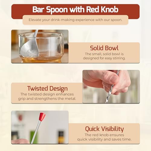 OCS Parts 6-Pack 11-Inch Stainless Steel Bar Spoons