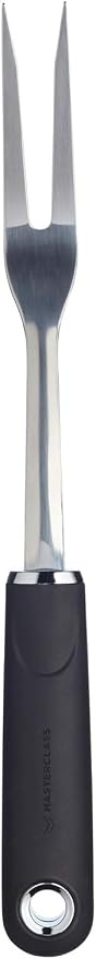 MasterClass Carving Fork with Soft Grip Handle, Stainless Steel, 32 cm