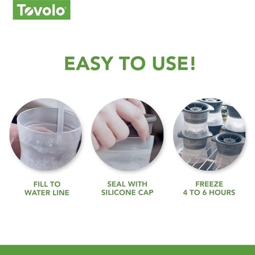 Tovolo Craft Ice Molds Set of 4 for Whiskey Bourbon Cocktails, Heart Diamond Rose Cheers Shaped Ice Cubes, Easy Fill Leak Proof Stackable Silicone Ice Molds Dishwasher Safe BPA Free Set Assorted