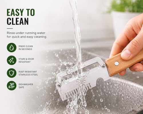 Multifunction Vegetable Peeler- 3- in-1 Ultra Sharp Stainless Steel Kitchen Peeler for Potatoes, Carrots, Fruits & Vegetables - Easy Meal Prep Gadget, Peeler and Julienne Shredder Tool