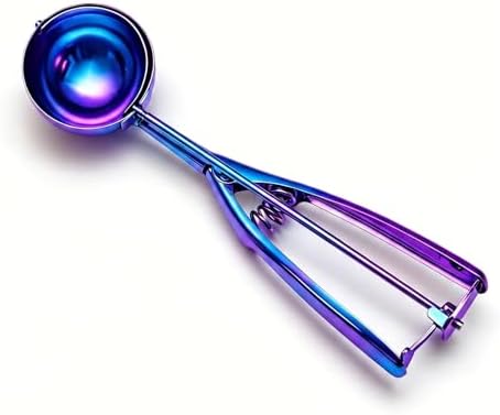 Colorful Ice cream spoon,cookie Scoop Set,Stainless steel ice cream scoop with trigger release,3 Sizes (M size)