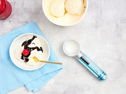 ScoopTHAT Radii Warming Ice Cream Scoop, Silver/Blue