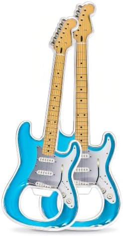 Guitar Shaped Bottle Opener, 2 Pack Metal Beer Opener Gift for Music Lovers