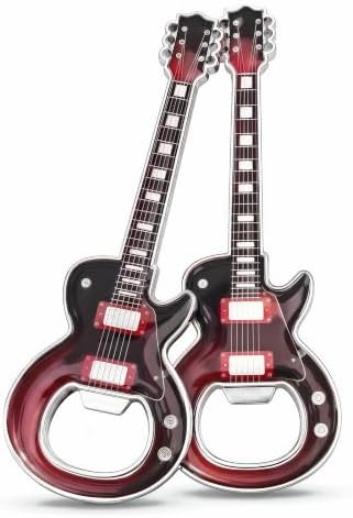 Guitar Shaped Bottle Opener, 2 Pack Metal Beer Opener Gift for Music Lovers