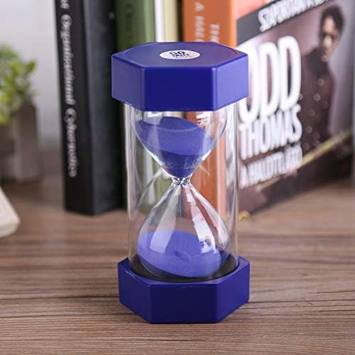 Decorative Hourglass Sand Timer Set, 1-30 Minute, Green Glass, Time Management Tool for Home Office Desk Decor, Modern Kitchen Timer
