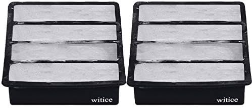 Silicone Ice Cube Trays Large for Whisky(2-Pack) - Butter Mold,With Easy Release Ice Cubes for Whiskey and For Cocktail,Food Grade