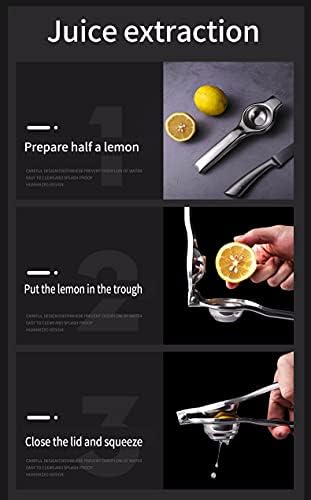 Manual Juicer, Stainless Steel Lemon Orange Squeezer Lime Hand Juice Hand Press Fruit Juicer Citrus Extractor Tool