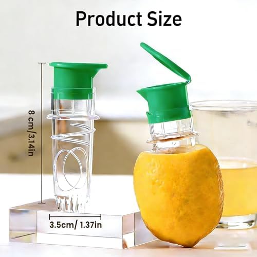 Screw-Top Lemon Squeezer, Manual Juicer with Filter Lime Juicer BPA-Free Extractor Citrus Press with Lid Squeeze Lime for Cocktails Drinks (2Color 4pcs)