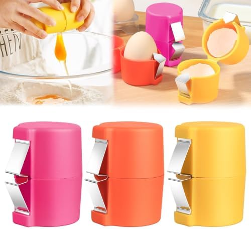 2-in-1 Handheld Raw Egg Cracker & Shell Opener, Handheld Egg Cracker Tool