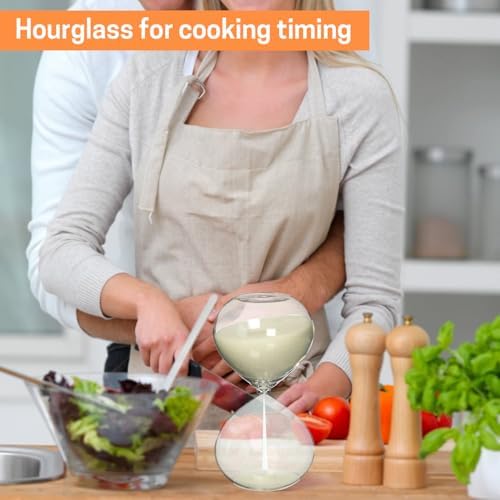 SWISSELITE Puff Sand Timer, Hourglass Sand Timers, Inspired Glass
