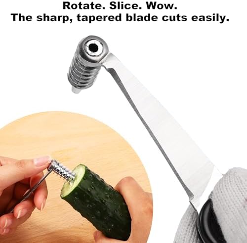 3pcs Kitchen Tools Set, Include Vegetable Spiral Cutter Cutting V-Shape Fruit Carving Knife and Multi-Functional Multifunctional Peeler Spiralizer for Potatoes Slicer or Melon Baller Cooking Tools