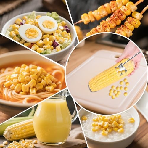 1 Pack Stainless Steel Corn Cob Stripper Tool, Fast Corn On The Cob Remover, Multi-Use Dishwasher Safe Kitchen Gadget for Home & Commercial Prep