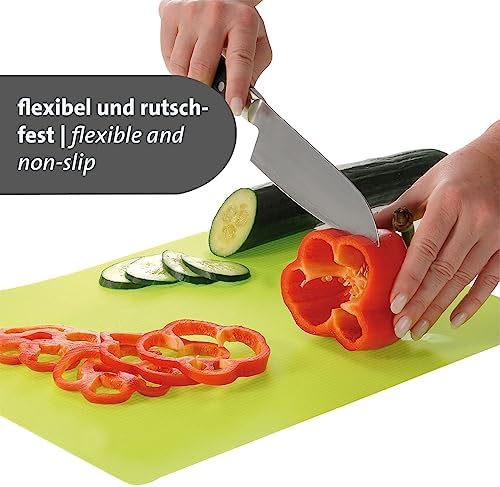 Westmark Practico Cutting Mats - Set of 4 Cutting Boards, Meat, Fish, Vegetables and Poultry, Cutting Mat Dishwasher Safe - Plastic, Set of 4