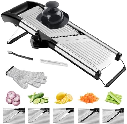 Mandoline Slicer for Kitchen, Adjustable Vegetable Slicer