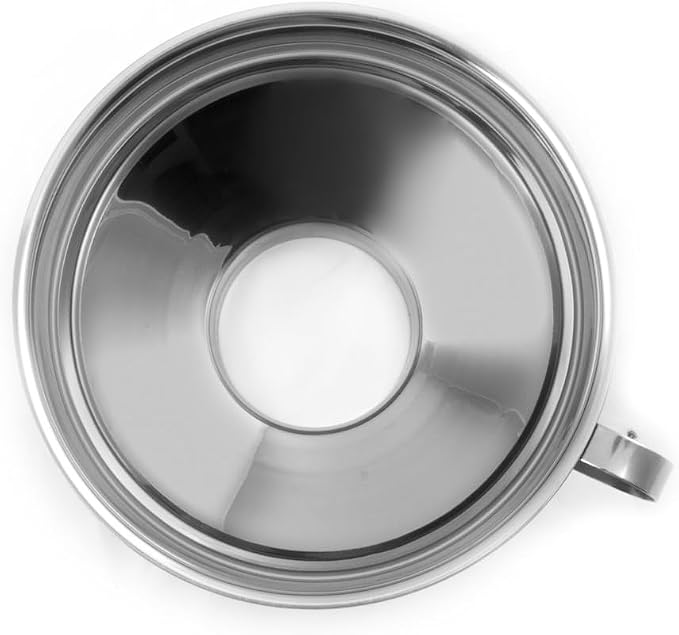 Farm to Table Wide Mouth Canning Funnel, Stainless Steel, 5.75-Inch Metallic