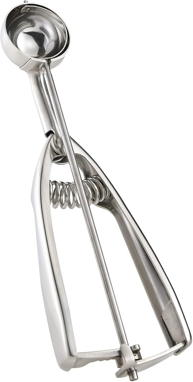 18/8 Stainless Steel Small Ice Cream Scoop Disher Cookie Scoop Melon Baller