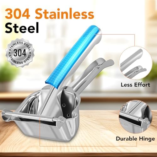 Hand Juicer Squeezer, 304 Stainless Steel Metal Handheld Manual Juicer, Handheld Press Squeezer with Filter, Manual Hand Press Juicer for Lemons, Tangerines, Citrus, Oranges, Grape