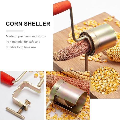 DOITOOL Corn Stripping Tool Hand Corn Sheller Iron Corn Stripper Cutter Cob Corn Peeler Corn Thresher Slicer for Home Kitchen with Serrated