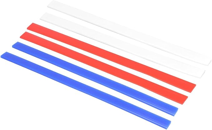 Silicone Rolling Pin Guides,3 Thicknesses 2mm/4mm/6mm Rolling Pin Thickness Rings for Consistent Dough,15 Inch Long Baking Measuring Strips Set of 6 for Pastry Pie Dough