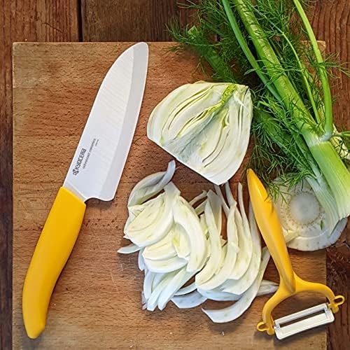 KYOCERA Fruit & Vegetable No-Rust, Ultra-Sharp Ceramic Y-Peeler