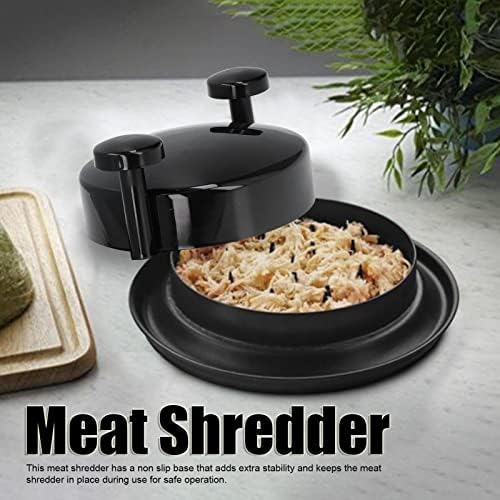 Chicken Shredder Tool Twist, Manual Meat Shredder with Double Handle Shredder Meat Shredder Tool Twist for Chicken, Pork, Beef Black
