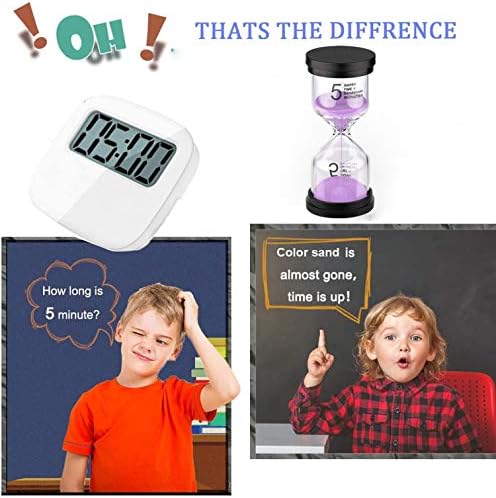 SuLiao 30 Minute Hourglass: Purple Sand Clock Timer, Large Sand Watch 30 Min，Plastico Reloj De Arena 30 Minutos, Colorful Half Hour Glass Sandglass for Kids, Home, Game, Classroom, Kitchen, Decortion