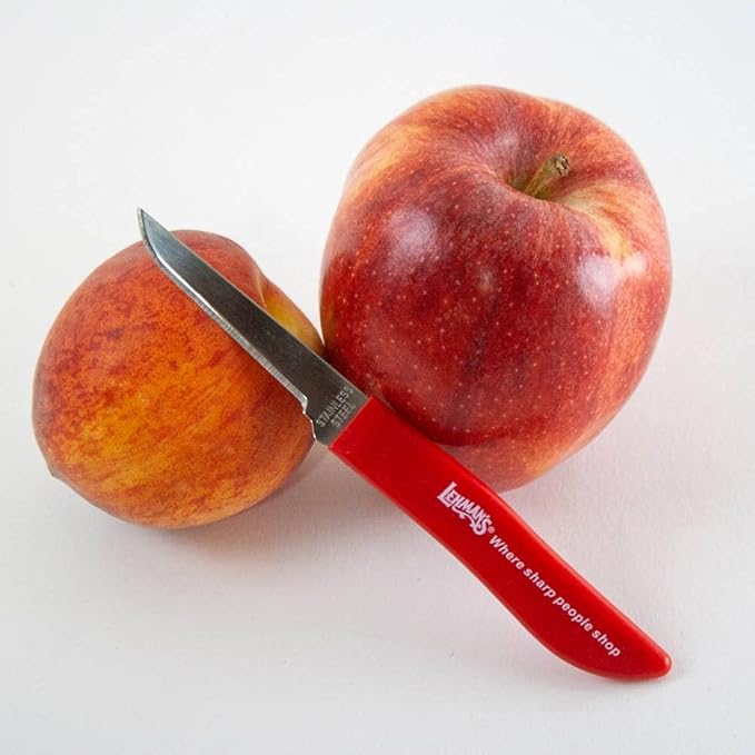 Lehman's Paring Knife Set, Sharp Flexible Stainless Steel Peeling Coring Knives, 2.5 inch Blades, Pack of 3
