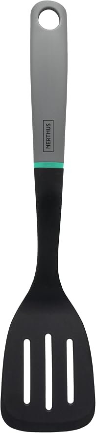 NERTHUS FIH 1244 Kitchen Spatula, Nylon, Black/White