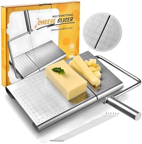Cheese Slicer with Measuring Grid, Stainless Steelasy